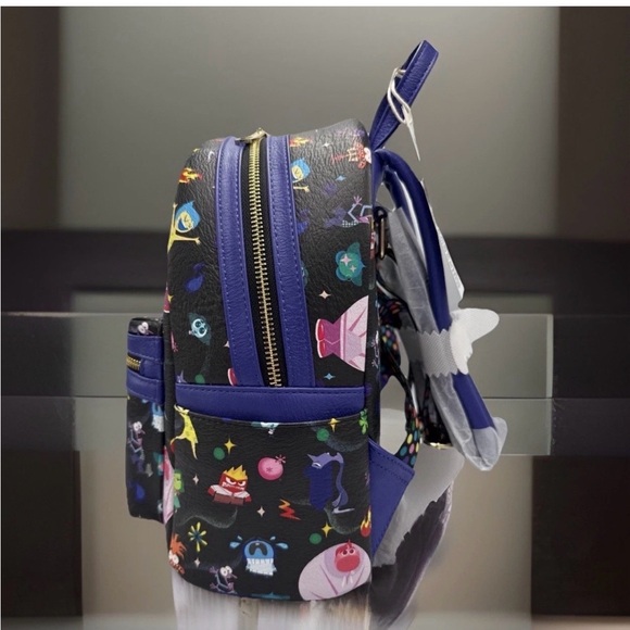 NEW Disney Parks 2025 Pixar INSIDE OUT 2 AOP Emotions Loungefly Backpack Anxiety - Picture 3 of 6